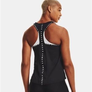 Women's UA Knockout Black Tank Size M
